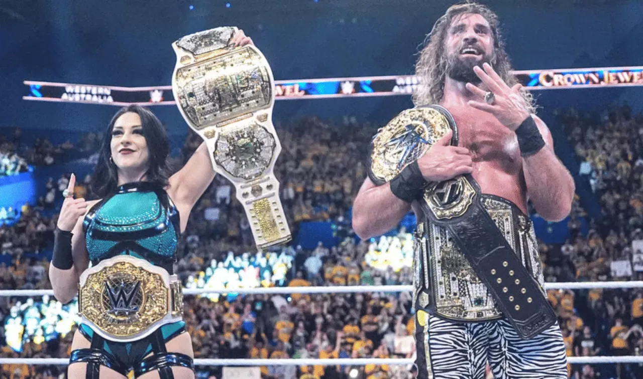 WWE Crown Jewel 2025 Results - Seth Rollins & Stephanie Vaquer