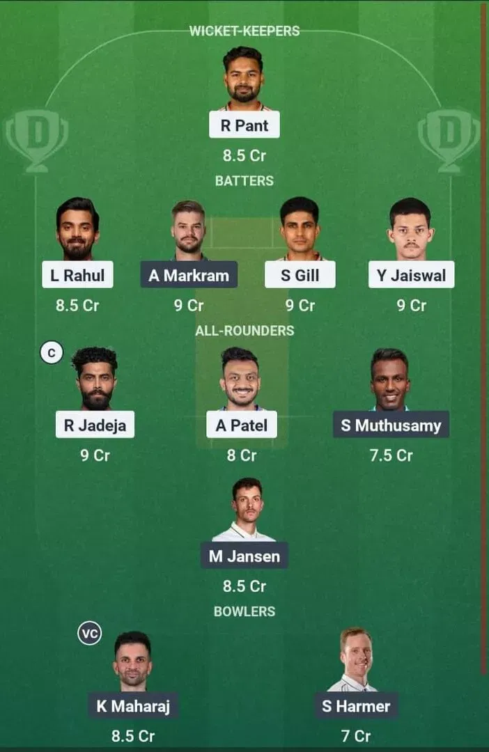 IND vs SA Dream11 Prediction, Best Dream11 Playing XI, Today Match 1st Test, India vs South Africa Test series 2025