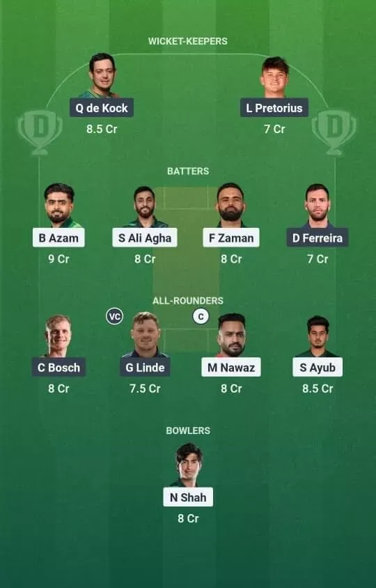 PAK vs SA Dream11 Prediction, Dream11 Playing XI, Today Match 2nd ODI, Pakistan vs South Africa ODI series 2025