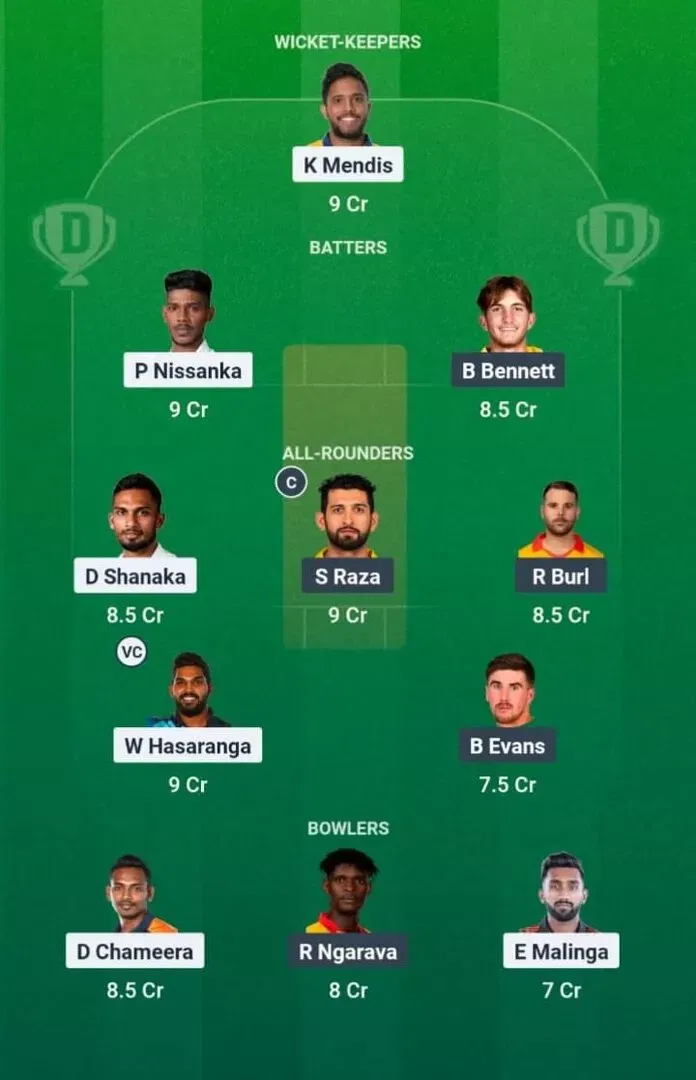 SL vs ZIM Dream11 Prediction, Dream11 Playing XI, Today Match 5th T20I, Pakistan T20I Tri-Series 2025