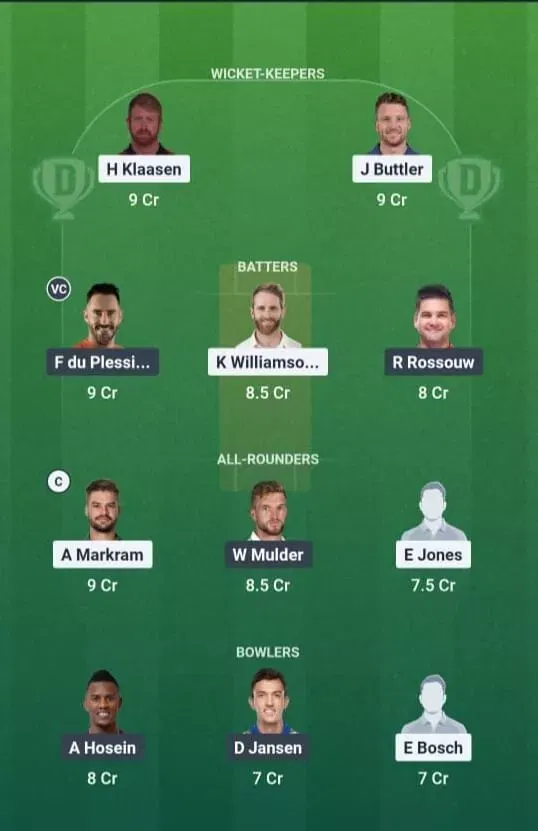 DSG vs JSK Dream11 Prediction, Dream11 Playing XI, Today Match 6, SA20 2025-26