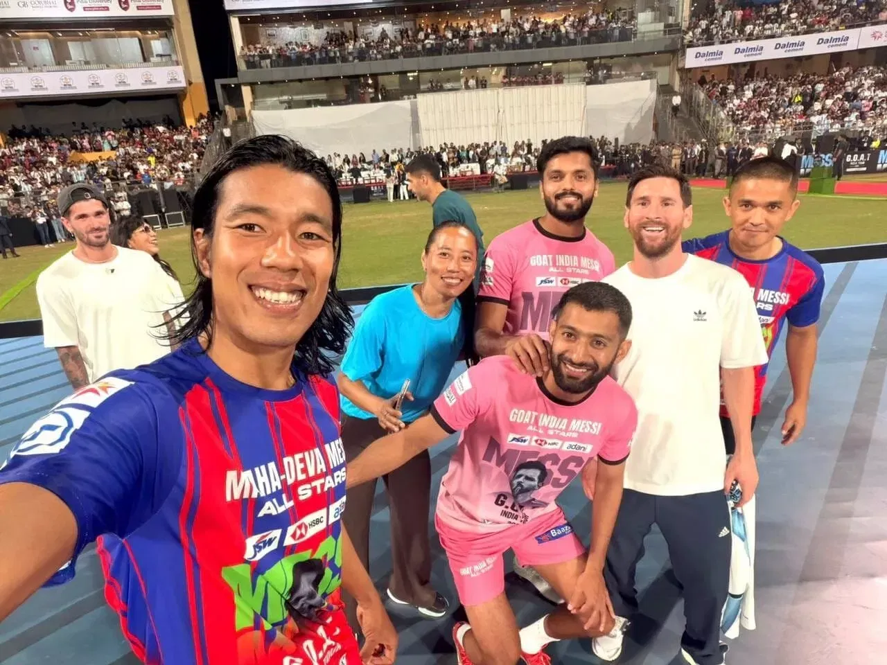 All Indian footballers who met Lionel Messi during GOAT India Tour 2025