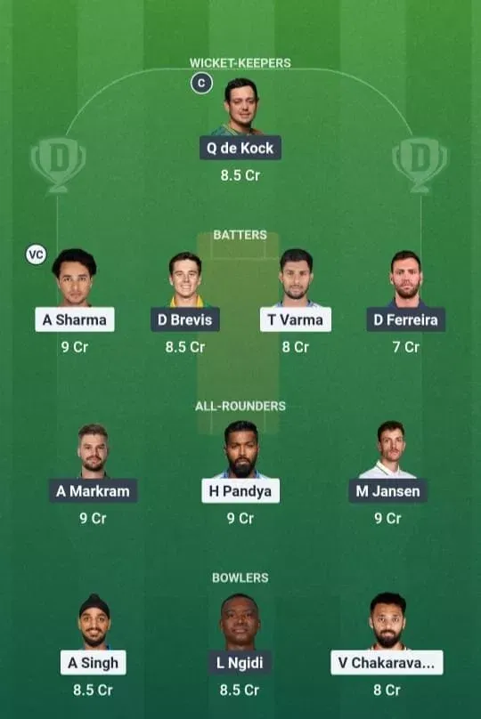 IND vs SA Dream11 Prediction, Dream11 Playing XI, Today Match 5th T20I, India vs South Africa T20I series 2025