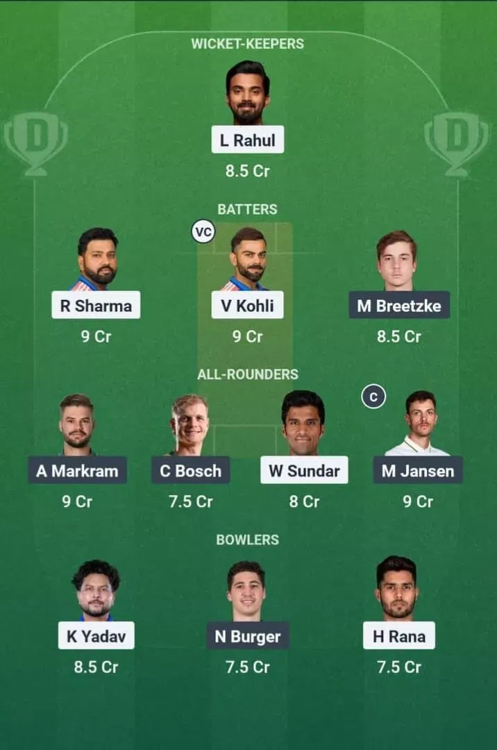 IND vs SA Dream11 Prediction, Dream11 Playing XI, Today Match 2nd ODI, India vs South Africa ODI series 2025