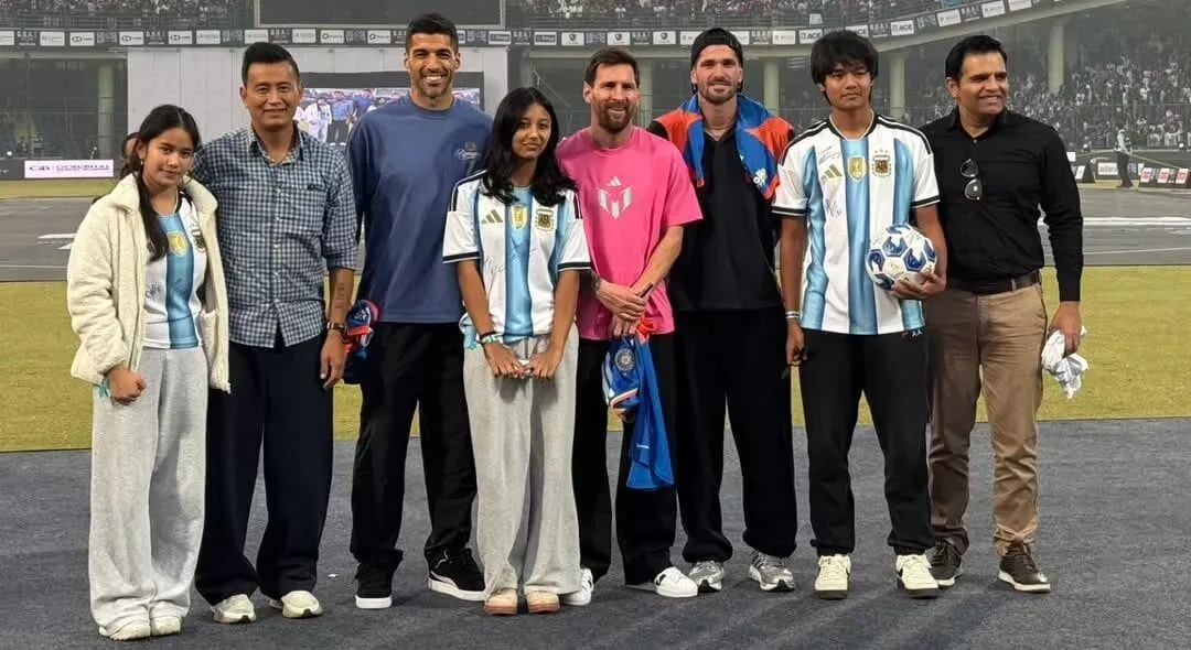 All Indian footballers who met Lionel Messi during GOAT India Tour 2025