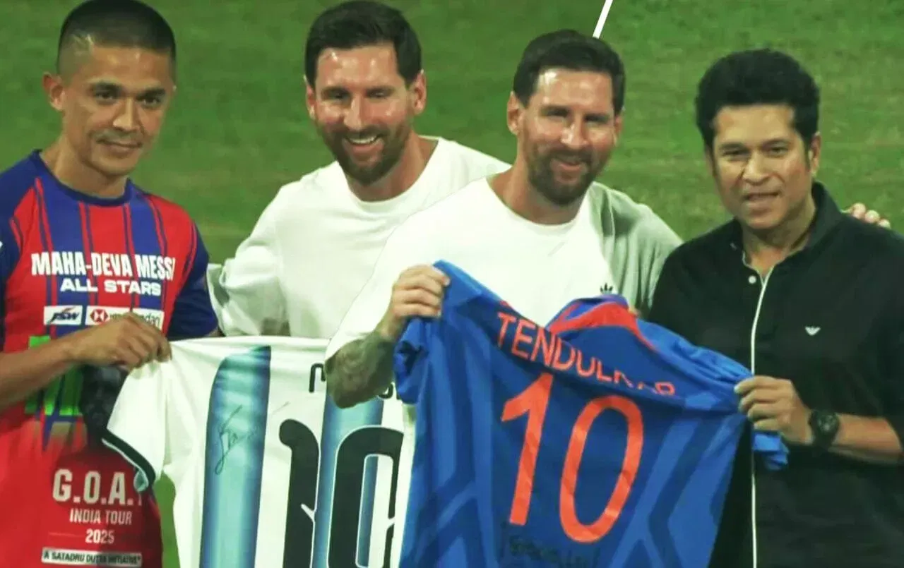 Lionel Messi GOAT India Tour Highlights: Messi, Sachin & Chhetri's rendezvous headlines evening at Wankhede