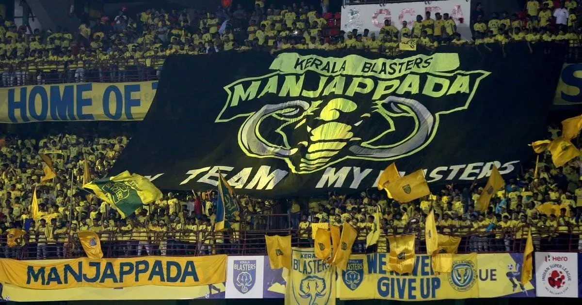 ISL side Kerala Blasters fans in the stands