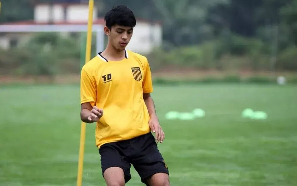 Rohit Danu in training for Hyderabad FC