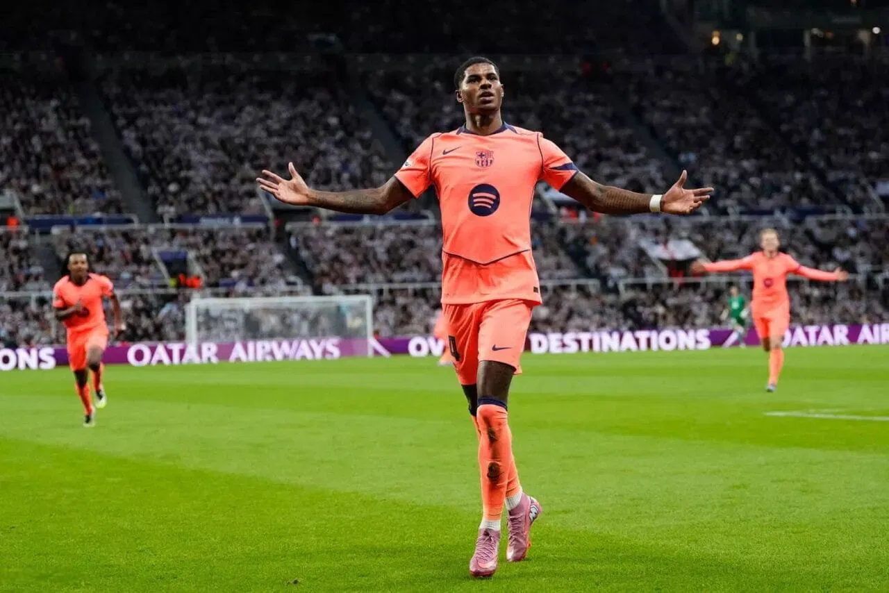 Marcus Rashford left winger of Barcelona