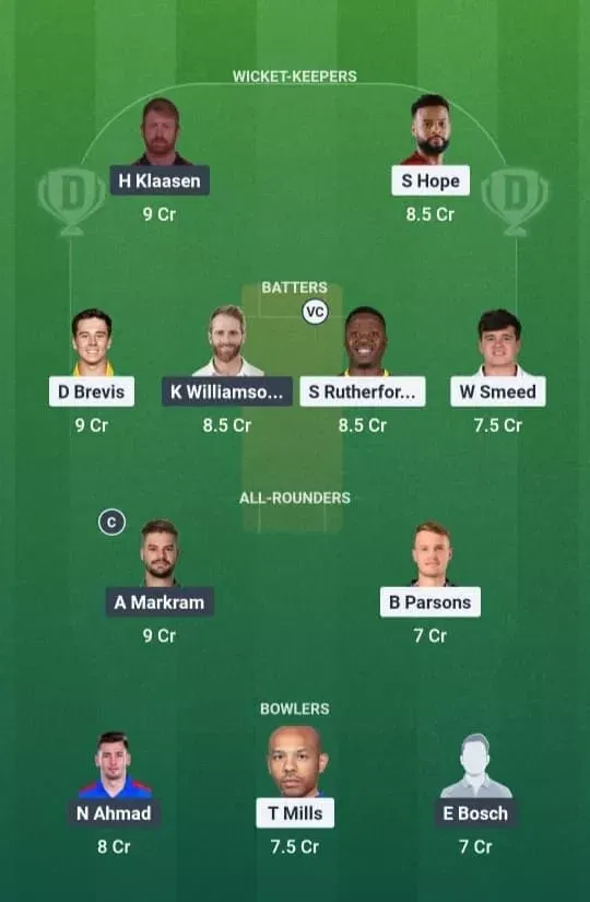 PC vs DSG Dream11 Prediction, Dream11 Playing XI, Today Match 12, SA20 2025-26