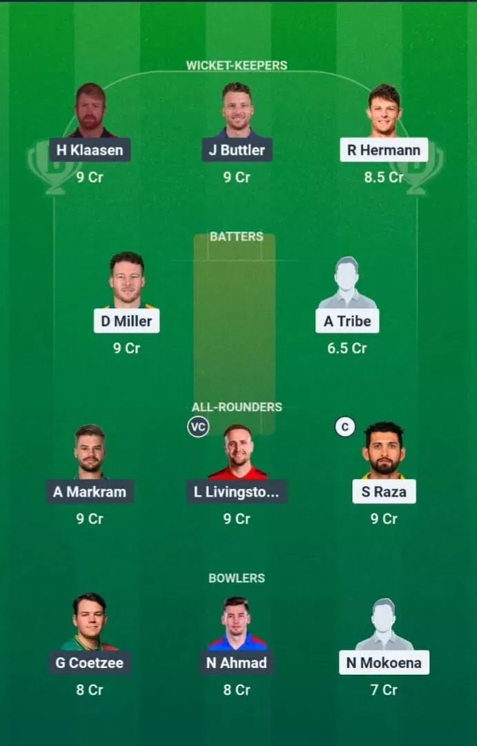 PR vs DSG Dream11 Prediction, Dream11 Playing XI, Today Match 23, SA20 2025-26