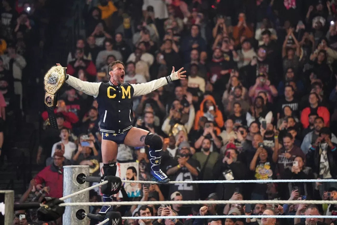 CM Punk during Monday Night WWE RAW