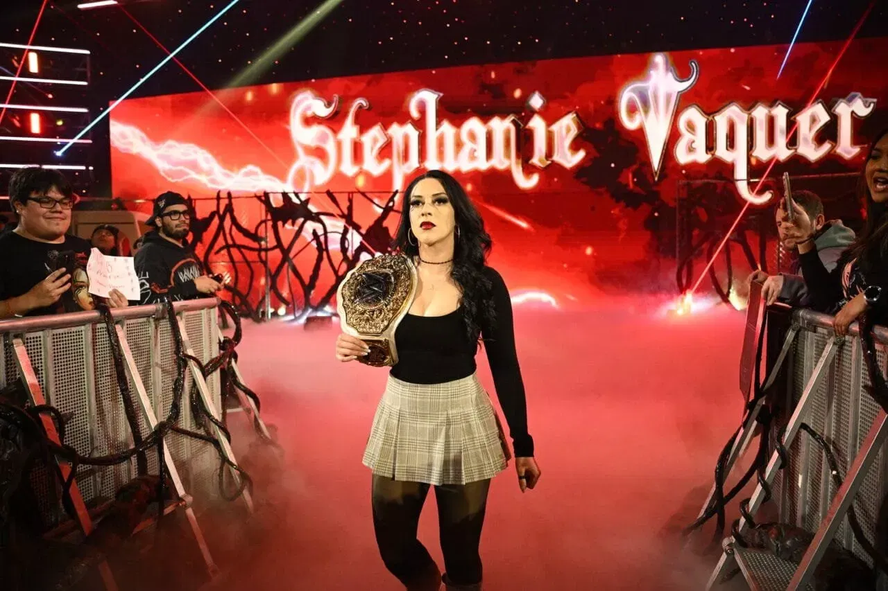 Stephanie Vaquer during a Stranger Things–themed episode of WWE Monday Night RAW