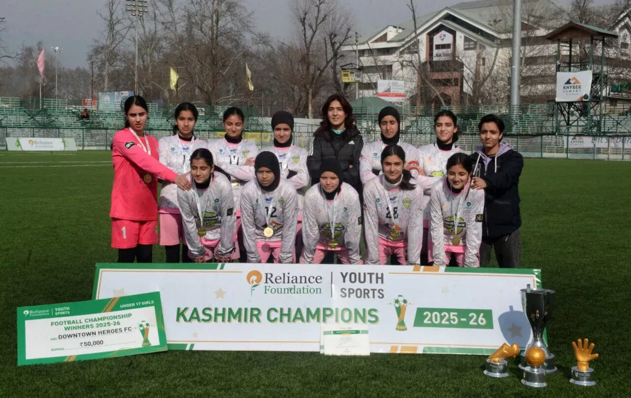 Downtown Heroes clinch RFYS Football U-17 Girls Championship Kashmir 2025–26