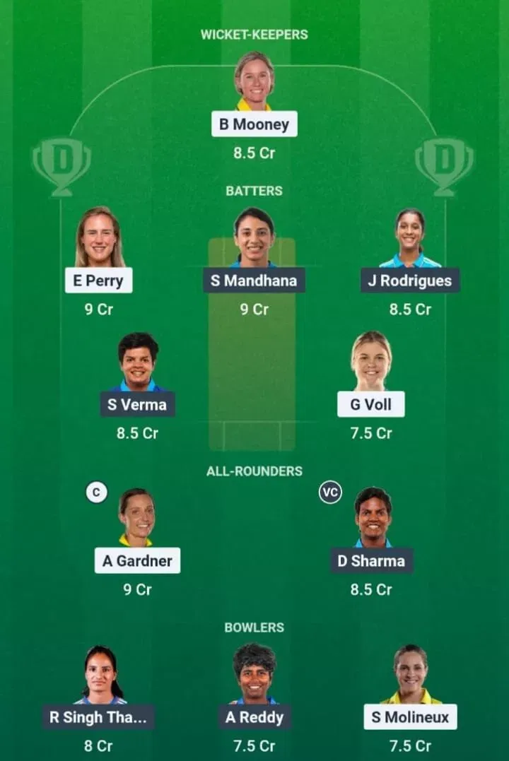 AUS-W vs IND-W Dream11 Prediction, Dream11 Playing XI, Today 2nd T20I, India Women tour of Australia 2026