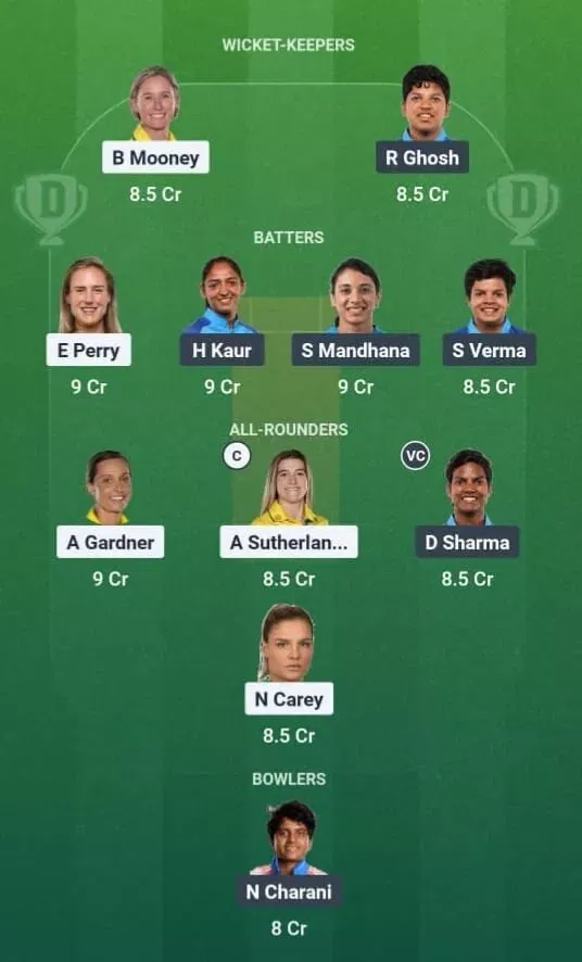AUS-W vs IND-W Dream11 Prediction, Dream11 Playing XI, Today 1st T20I, India Women tour of Australia 2026