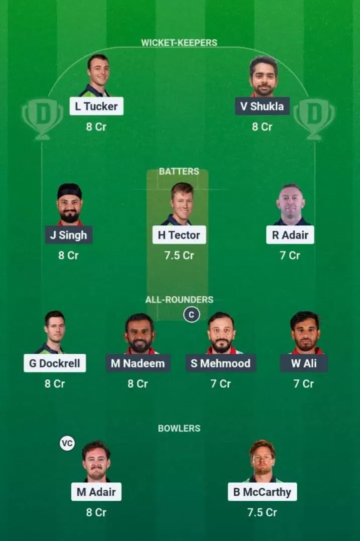 IRE vs OMN Dream11 Prediction, Dream11 Playing XI, Today Match 22, ICC T20 World Cup 2026
