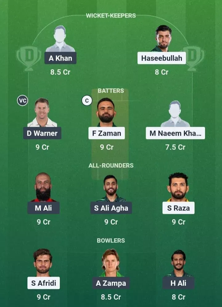 LAH vs KAR Dream11 Prediction, Dream11 Playing XI, Today Match 6, PSL 2026