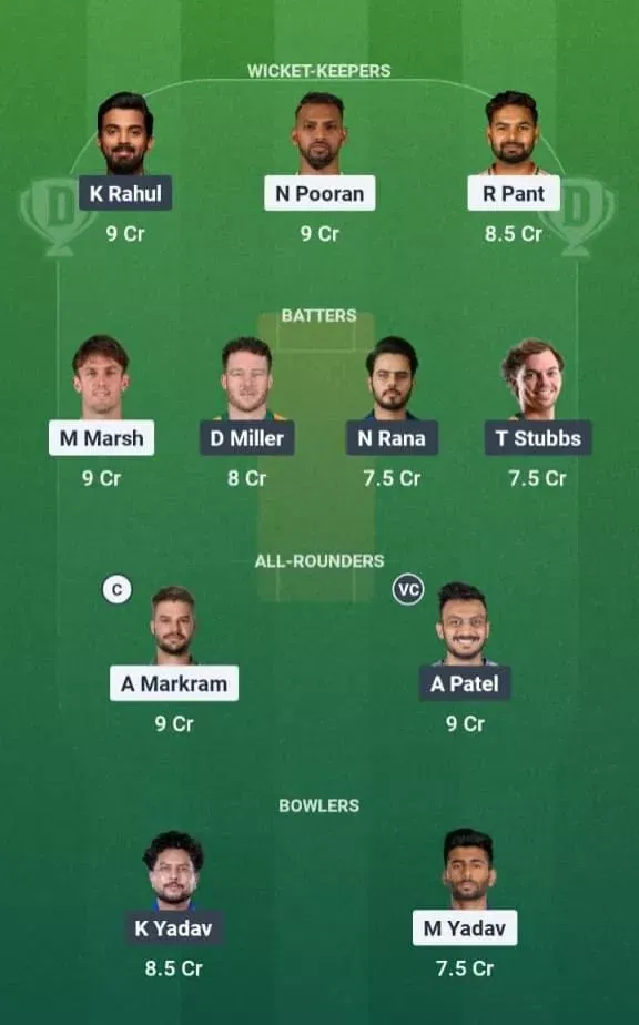 LSG vs DC Dream11 Prediction, Dream11 Playing XI, Today Match 5, IPL 2026