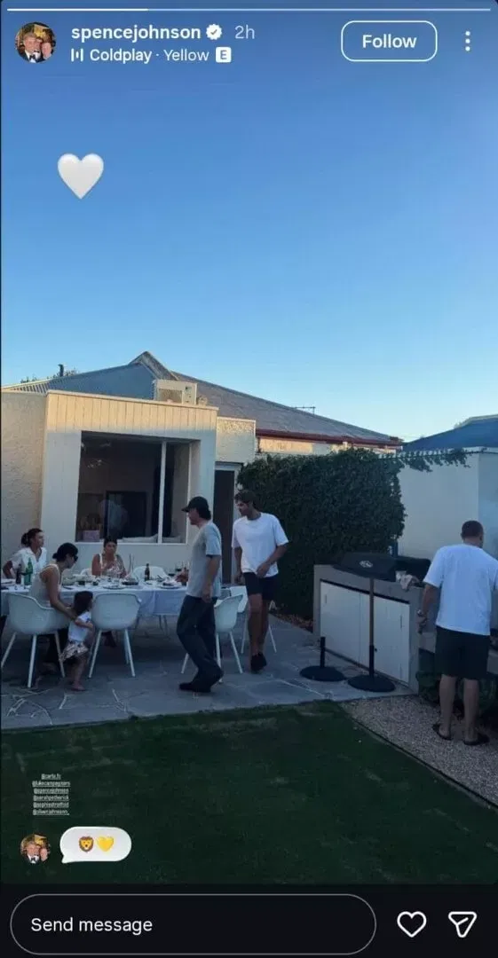 Spencer Johnson IG story