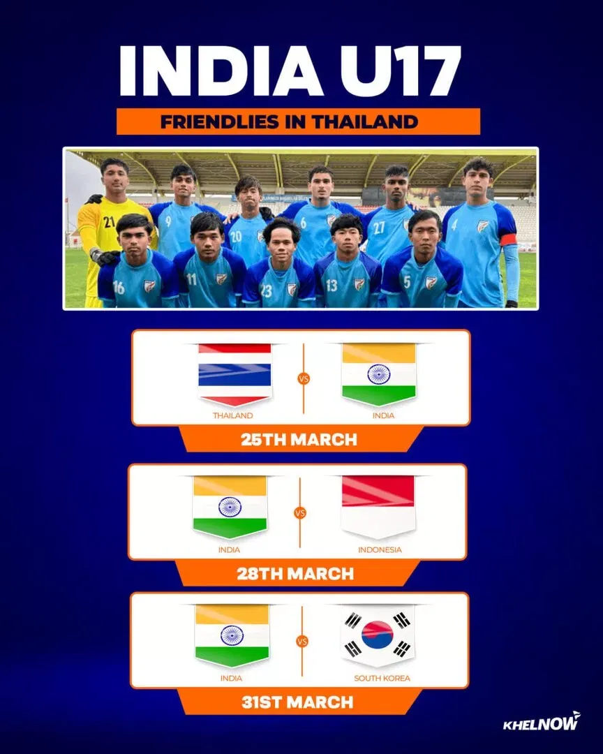 India U-17 to play friendlies against Thailand, Indonesia & South Korea ahead of AFC U-17 Asian Cup