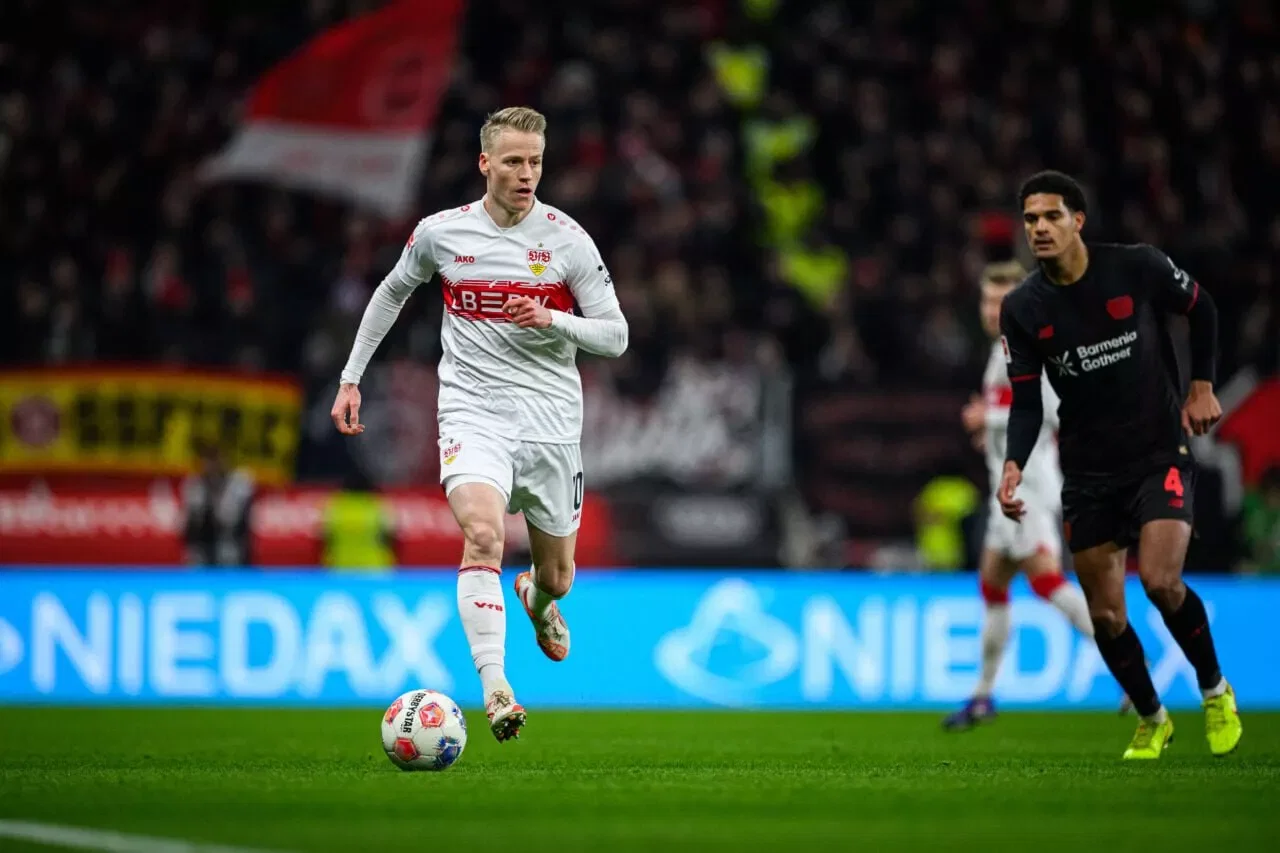 Chris Führich of Stuttgart (Courtesy: DFL/Bundesliga)