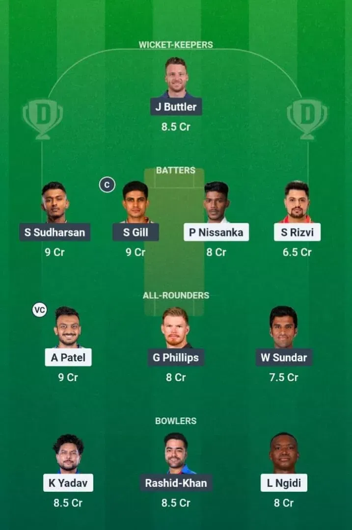 DC vs GT Dream11 Prediction, Dream11 Playing XI, Today Match 14, IPL 2026