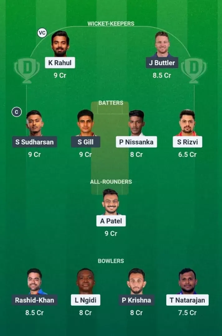 DC vs GT Dream11 Prediction, Dream11 Playing XI, Today Match 14, IPL 2026
