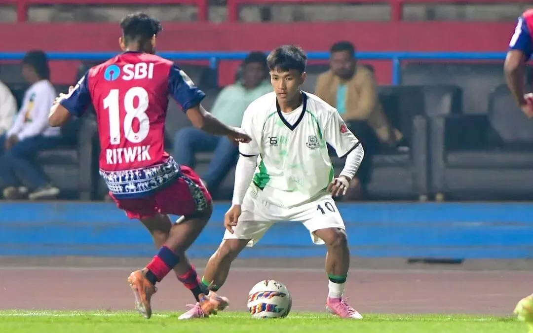 Lalthankima in action for Mohammedan SC against Jamshedpur FC