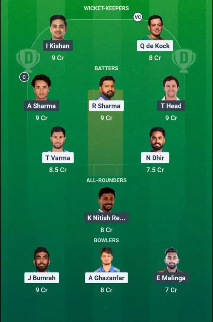 MI vs SRH Dream11 Prediction, Dream11 Playing XI, Today Match 41, IPL 2026