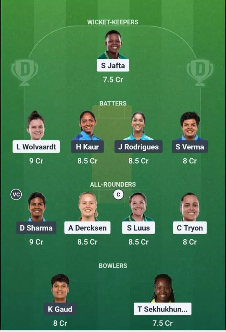 SA-W vs IND-W Dream11 Prediction, Dream11 Playing XI, Today 5th T20I, India Women tour of South Africa 2026