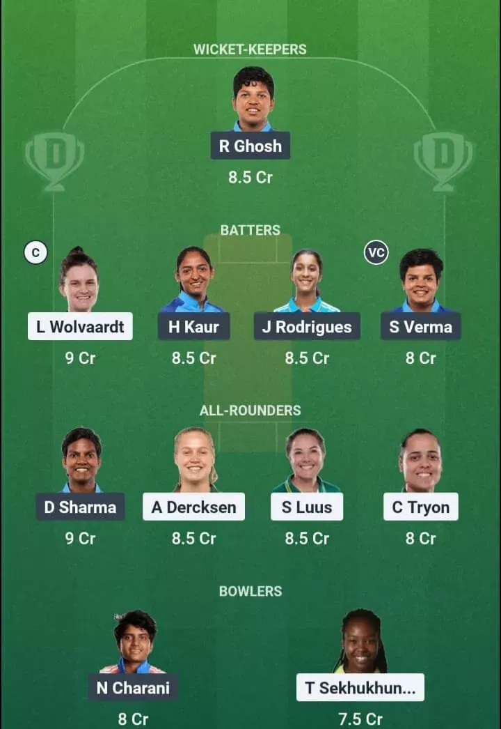 SA-W vs IND-W Dream11 Prediction, Dream11 Playing XI, Today 5th T20I, India Women tour of South Africa 2026