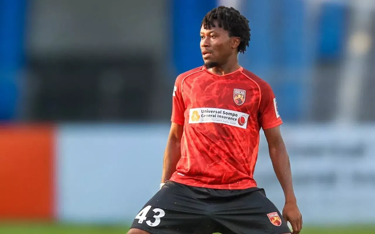 SC Delhi midfielder Abdul Halik Hudu in action in ISL 2025-26