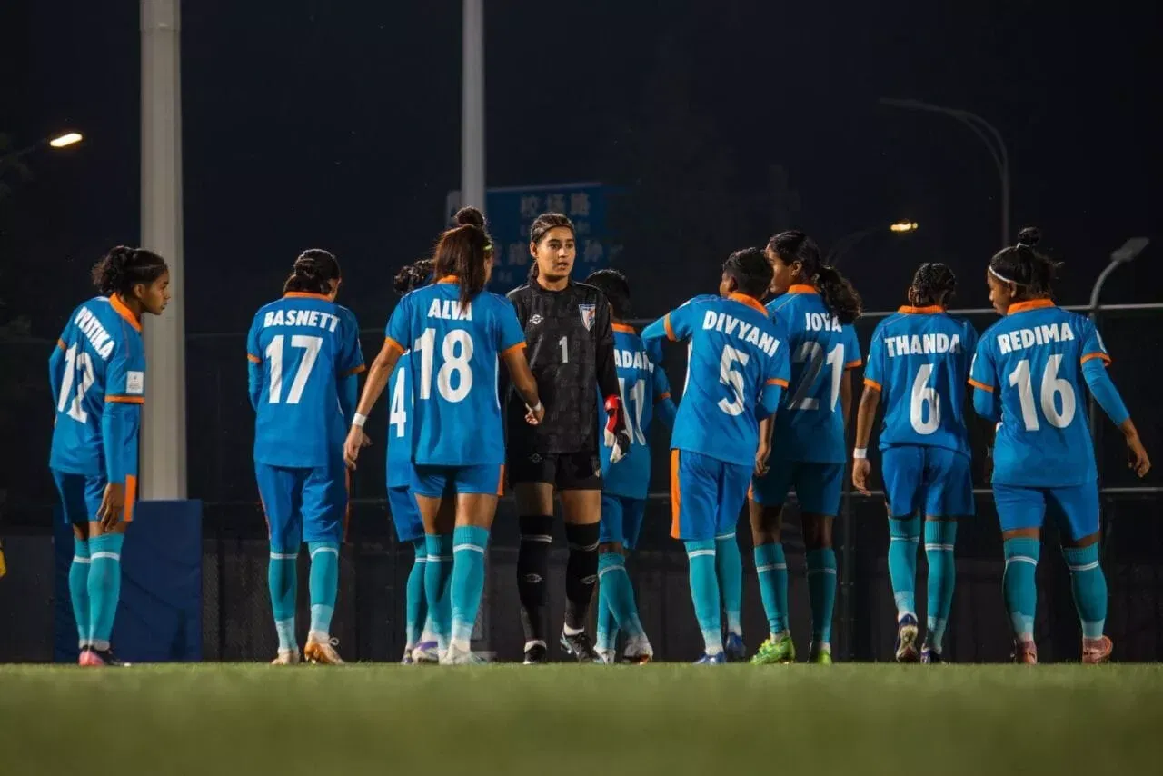 India U-17 players in action against Australia in AFC U-17 Asian Cup