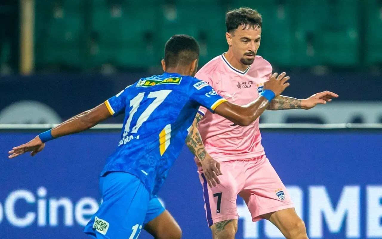 Ryan Williams in action for Bengaluru FC against Mandar