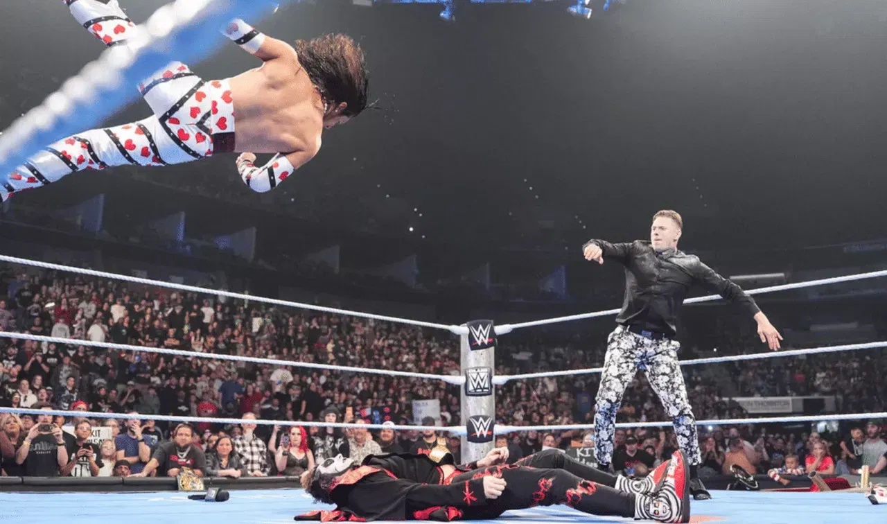 WWE SmackDown May 1, 2026 The Miz & Kit Wilson attack Danhausen