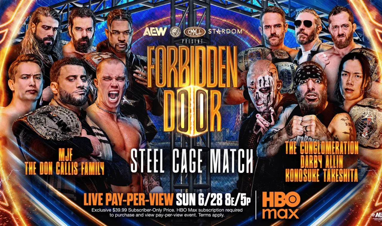 AEW x NJPW Forbidden Door 2026 Team MJF vs Team Briscoe