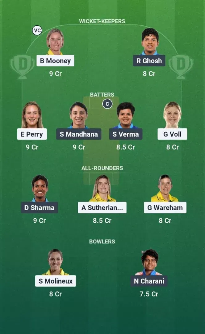 AUS-W vs IND-W Dream11 Prediction, Dream11 Playing XI, Today Match 30, ICC Women’s T20 World Cup 2026