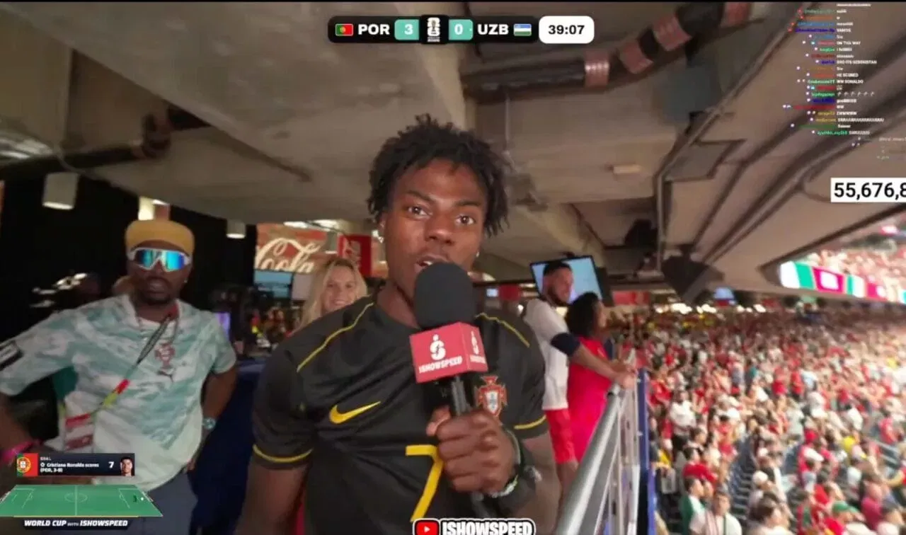 WATCH: IShowSpeed reacts to Cristiano Ronaldo & Portugal's goals vs Uzbekistan in FIFA World Cup 2026 clash