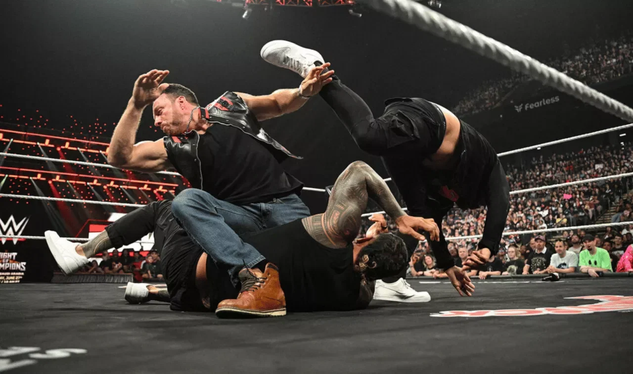 WWE Raw June 15, 26 The Bloodline attack LA Knight