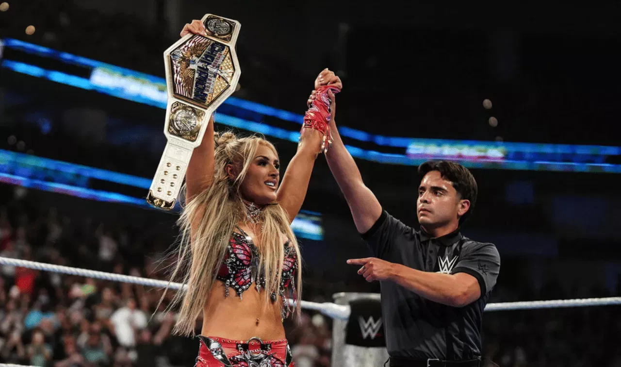 WWE SmackDown April 24, 26 Tiffany Stratton wins US title