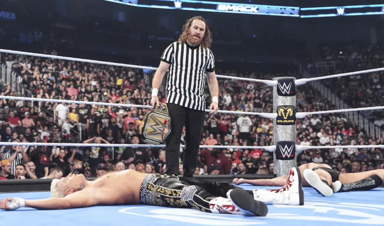 WWE SmackDown June 19, 26 Sami Zayn lays out Cody Rhodes & Gunther