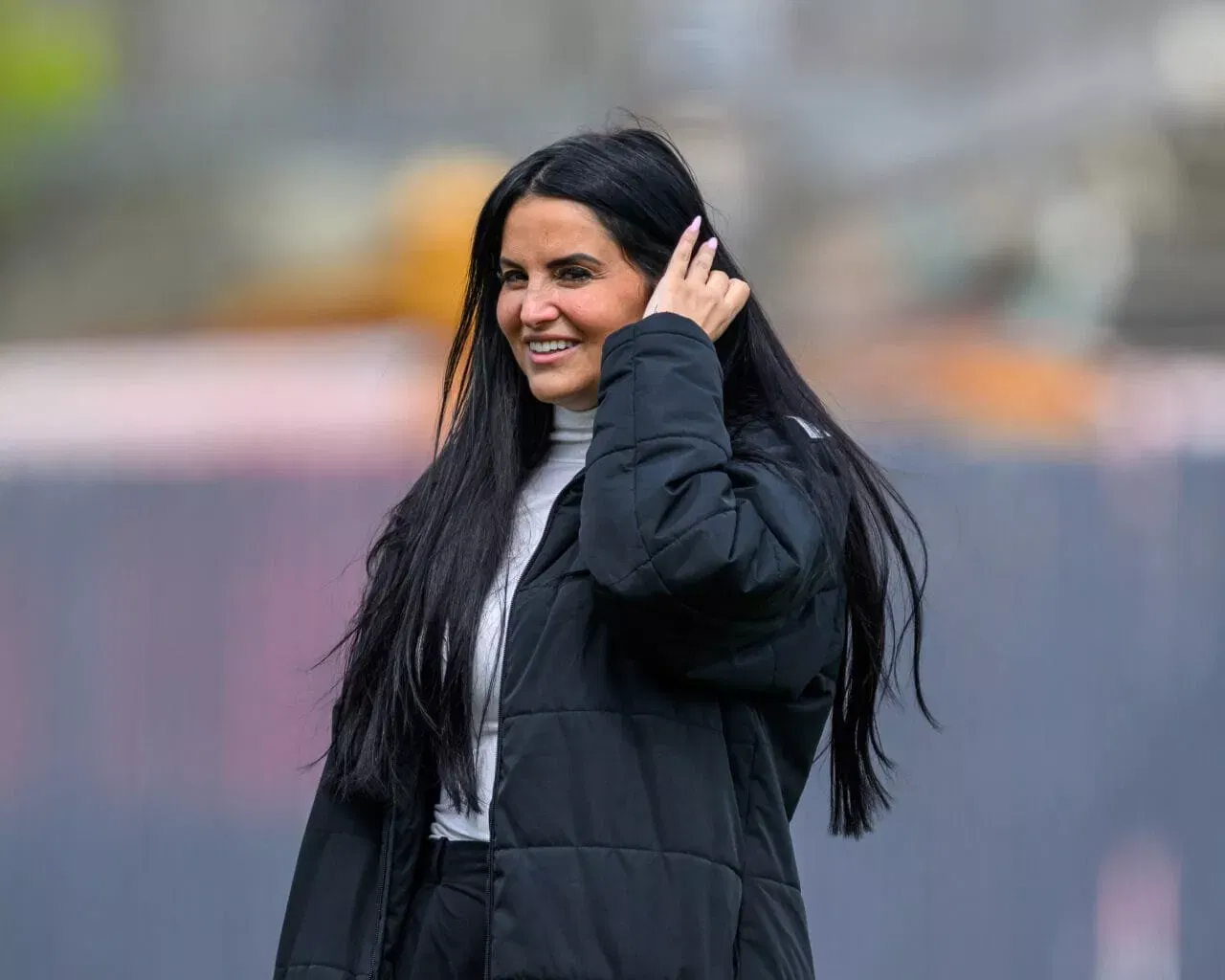 HAMILTON, SCOTLAND - MAY 10: Hearts head coach Eva Olid reacts during the ScottishPower Women's Premier League match between Celtic Women and Hearts Women at New Douglas Park on May 10, 2026 in Hamilton, Scotland.  (Photo by Malcolm Mackenzie/Getty Images)