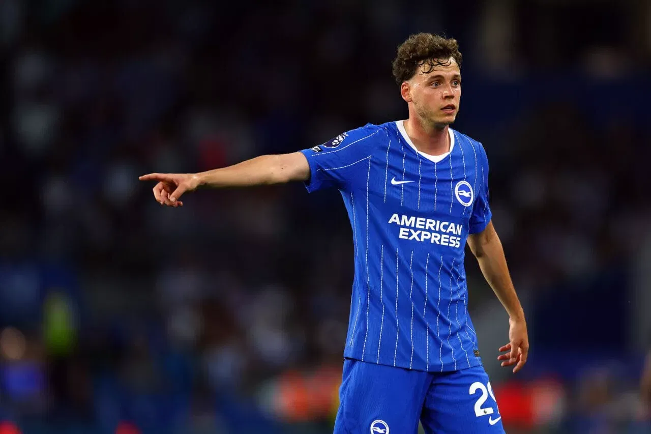 Maxim De Cuyper Brighton & Hove Albion v Tromso - UEFA Conference League 2026/27 Play Off Round Second Leg