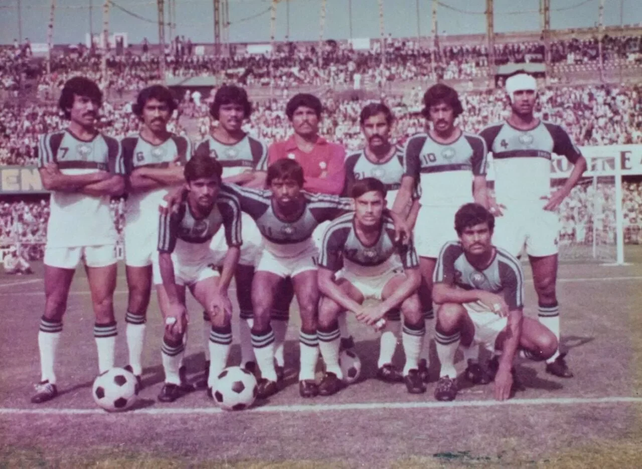 Indian Football team players in the 1982 Nehru Cup