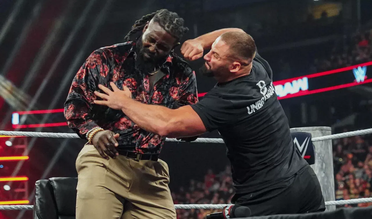 WWE Raw August 24, 2026 Bron Breakker attacks Oba Femi
