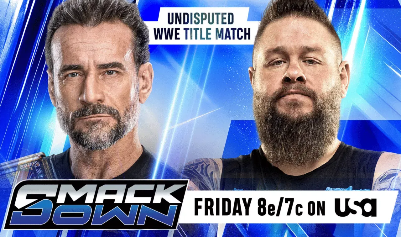 WWE SmackDown poster August 21, 26 CM Punk vs Kevin Owens