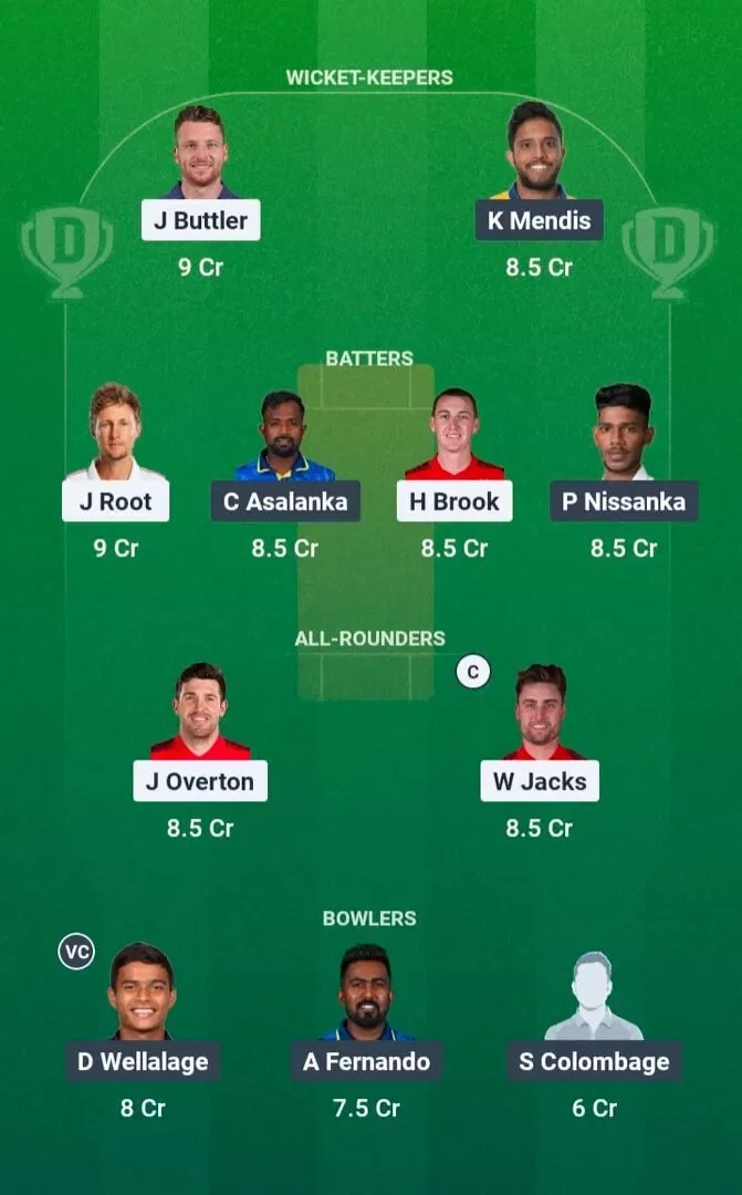 ENG vs SL Dream11 Prediction, Dream11 Playing XI, Today Match 2nd, England vs Sri Lanka ODI Series 2026