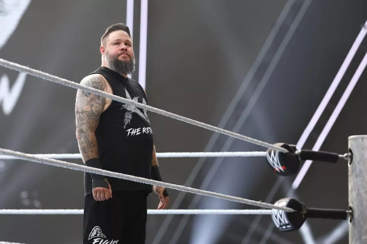 MINNEAPOLIS, MINNESOTA - AUGUST 2: Kevin Owens enters the ring during SummerSlam at U.S. Bank Stadium on August 2, 2026 in Minneapolis, Minnesota. (Photo by Kevin Sebatis/WWE via Getty Images)