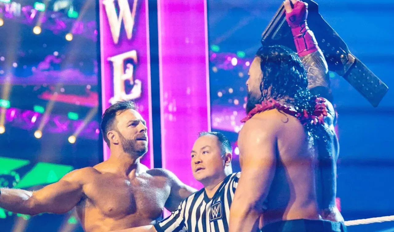 WWE Crown Jewel 2023 Roman Reigns vs LA Knight